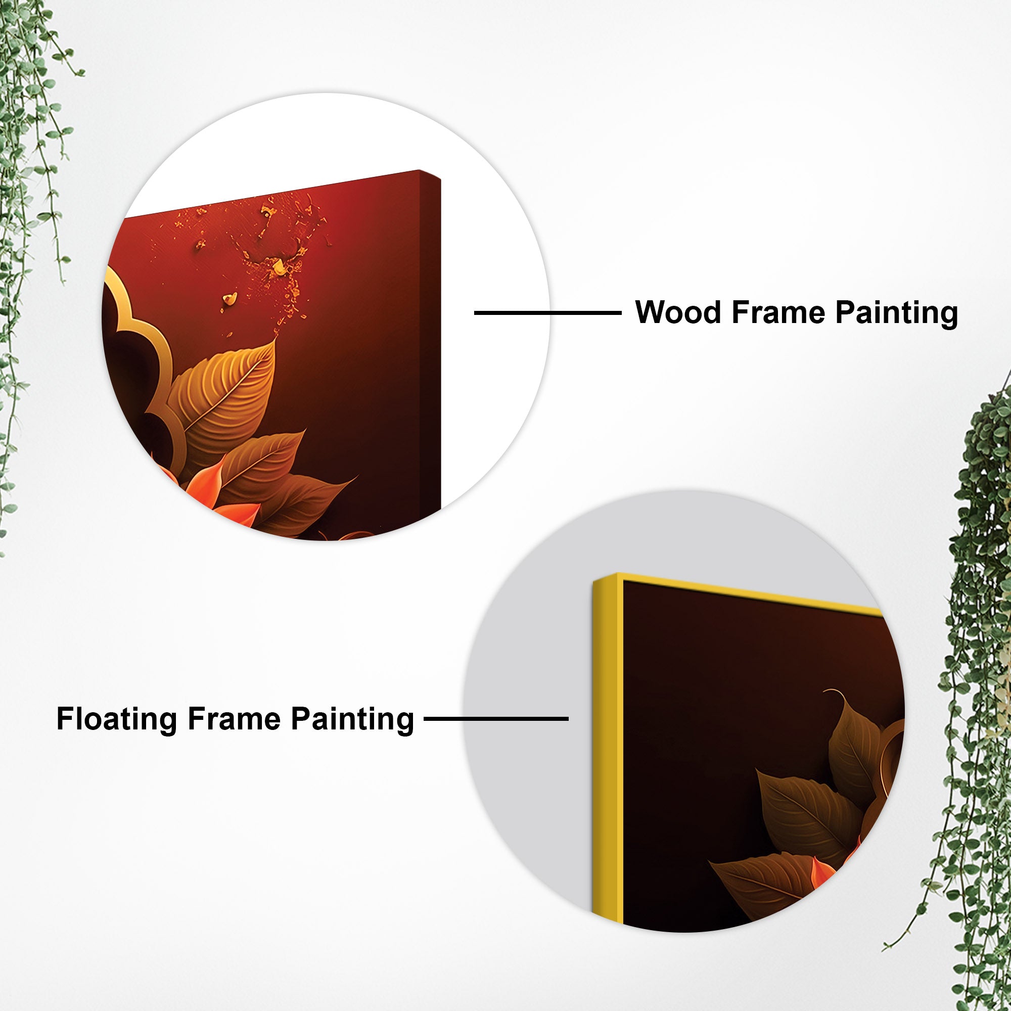 Charming Lord Ganesha Blessing Canvas Wall Painting with Lotus Flower Art for Home & Office Decoration – Modern Spiritual Wall Decor