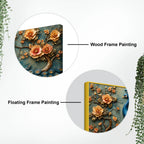 Charming Royal Peacock on Floral Branch 3D Canvas Wall Painting
