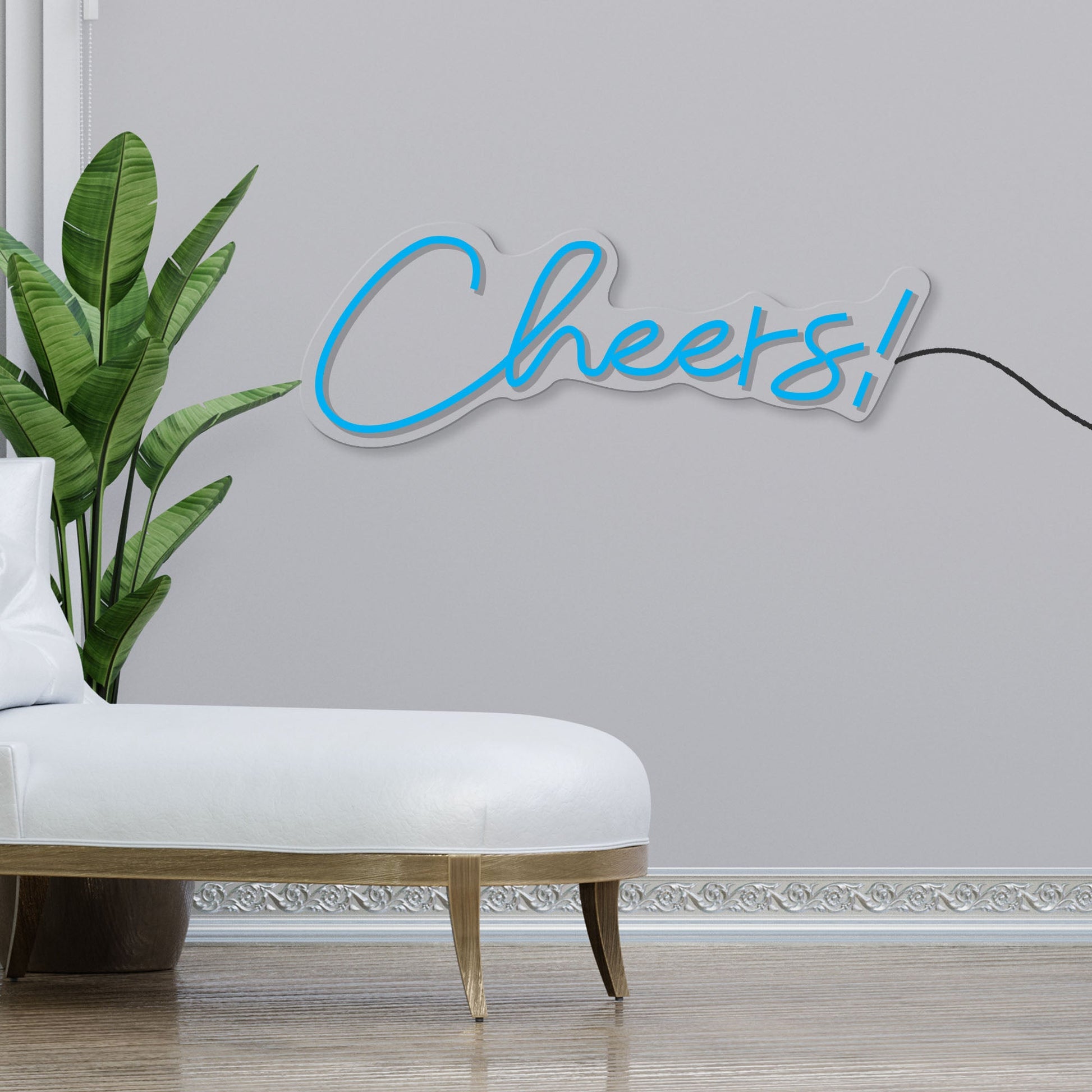 Cheers Text Neon Sign LED Light