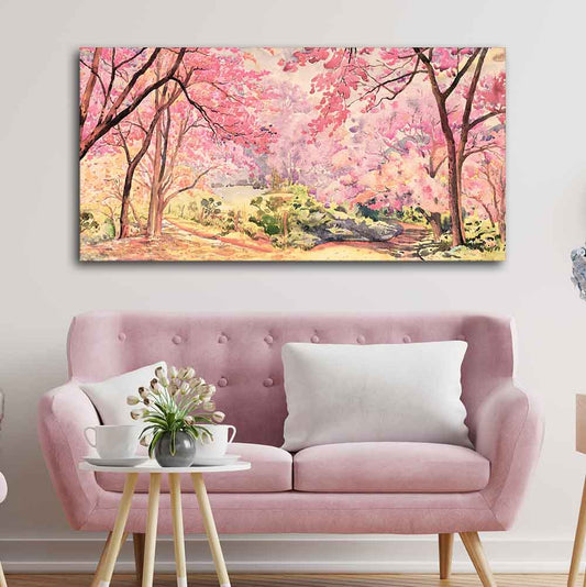 Cherry Blossom Tree Premium Wall Painting