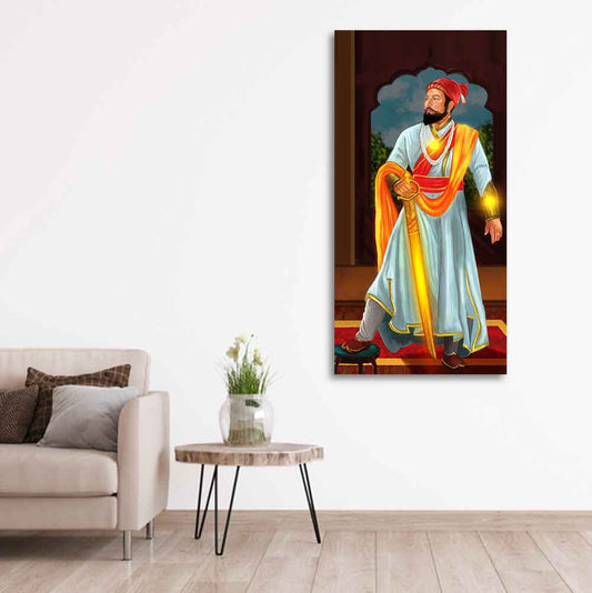 Chhatrapati Shivaji Maharaj Canvas Wall Painting