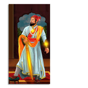 Chhatrapati Shivaji Maharaj Canvas Wall Painting