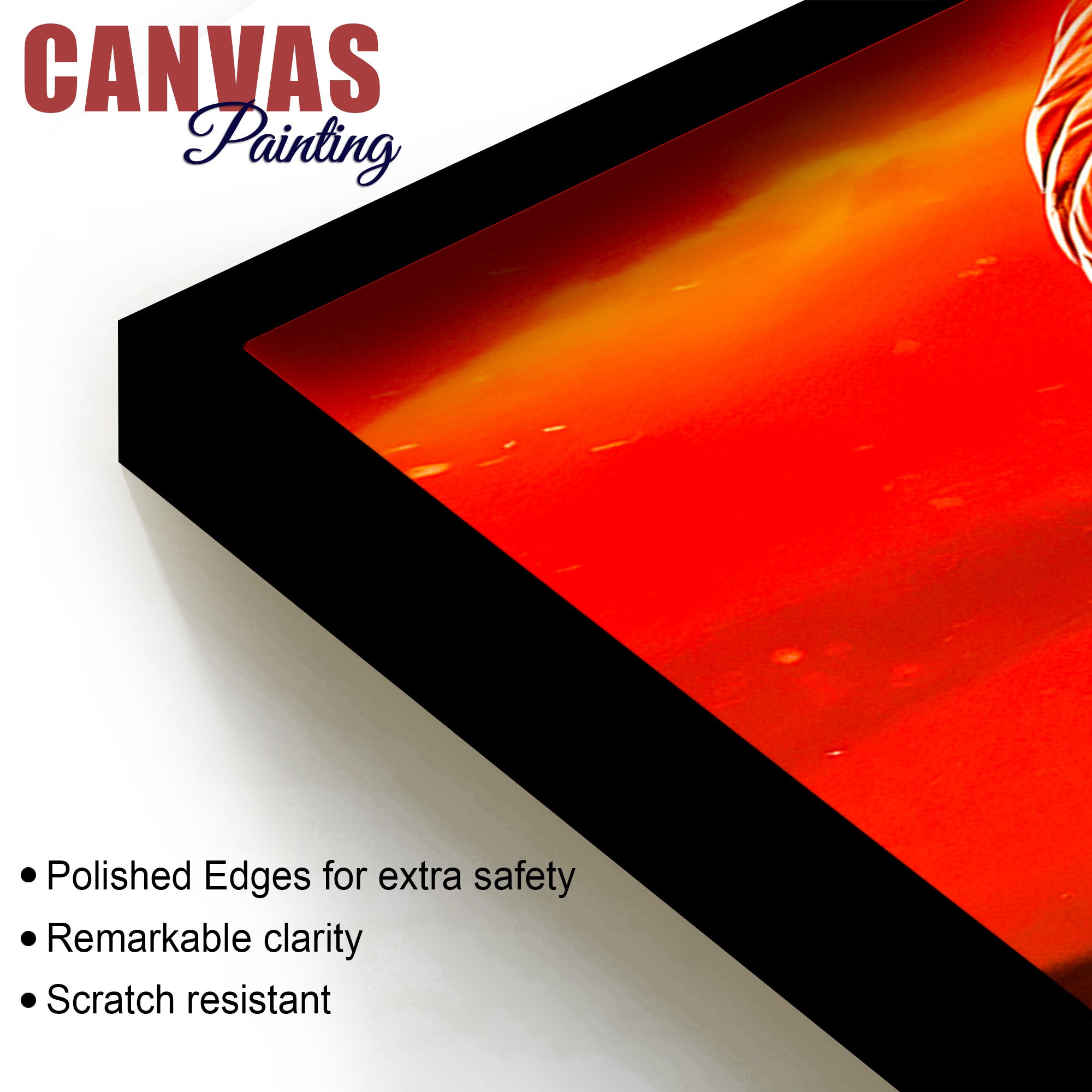 Chhatrapati Shivaji Maharaj Fierce Red Portrait Wall Painting