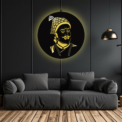 Chhatrapati Shivaji Maharaj LED Wall Frame for Wall Decor