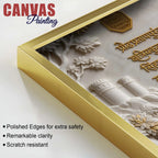 Chhatrapati Shivaji Maharaj on Royal Throne 3D Canvas Wall Painting