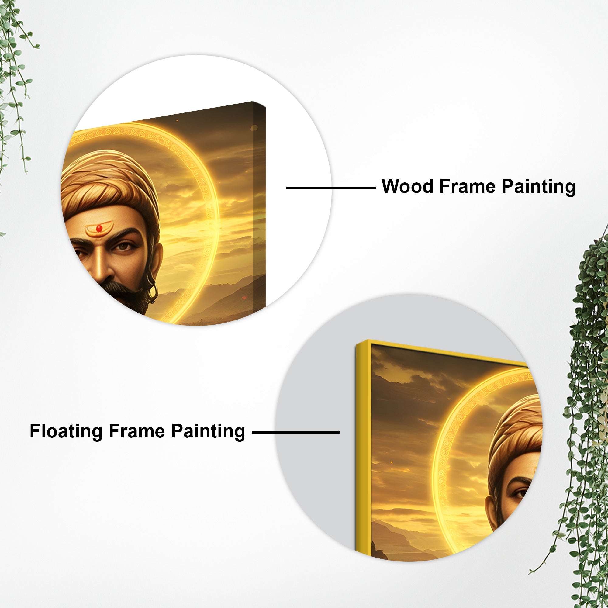 Chhatrapati Shivaji Maharaj Royal Portrait Wall Painting