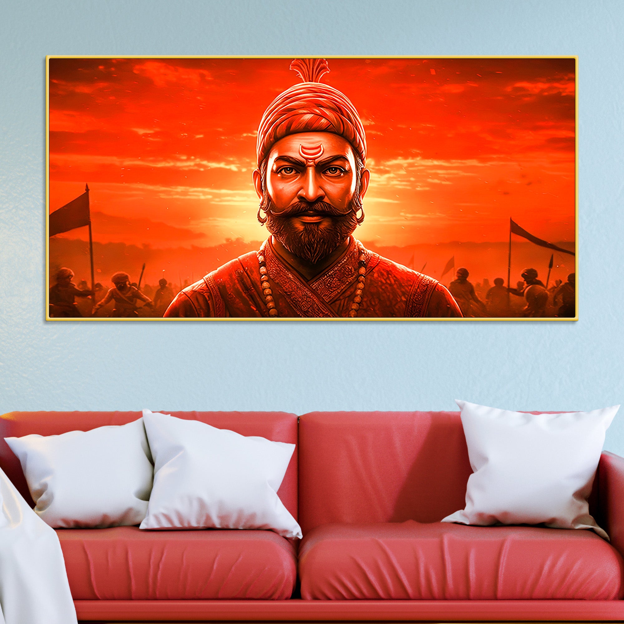 chhatrapati-shivaji-maharaj-royal-warrior-wall-painting-for-home-decor