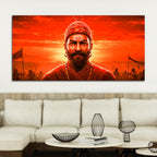 Chhatrapati Shivaji Maharaj Royal Warrior Wall Painting for Home Decor