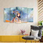 Chhatrapati Shivaji Maharaj Wall Painting Set Five Pieces