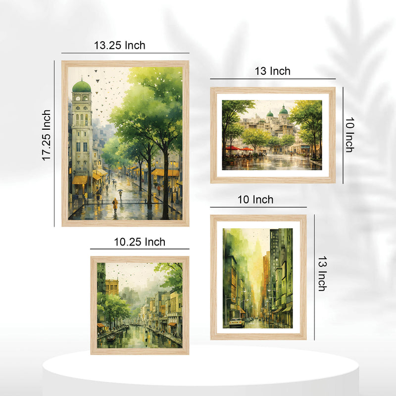 City & Nature Wall Frame Set of Four