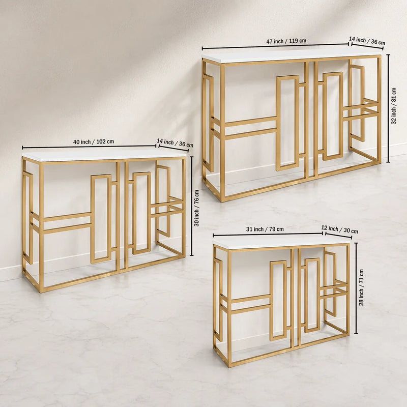 classic-console-table-with-white-marble-in-golden-metal-finish