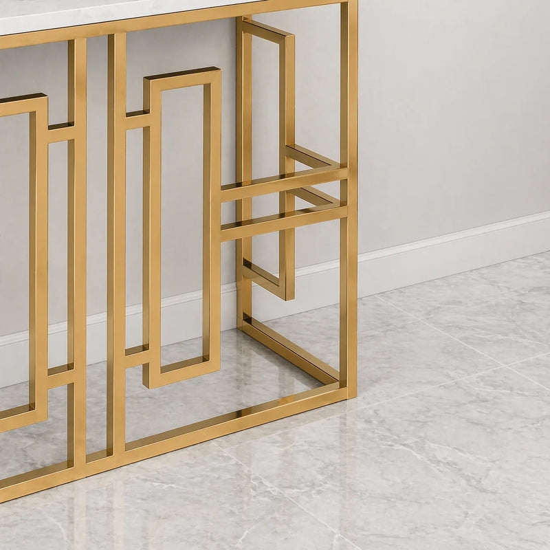 classic-console-table-with-white-marble-in-golden-metal-finish