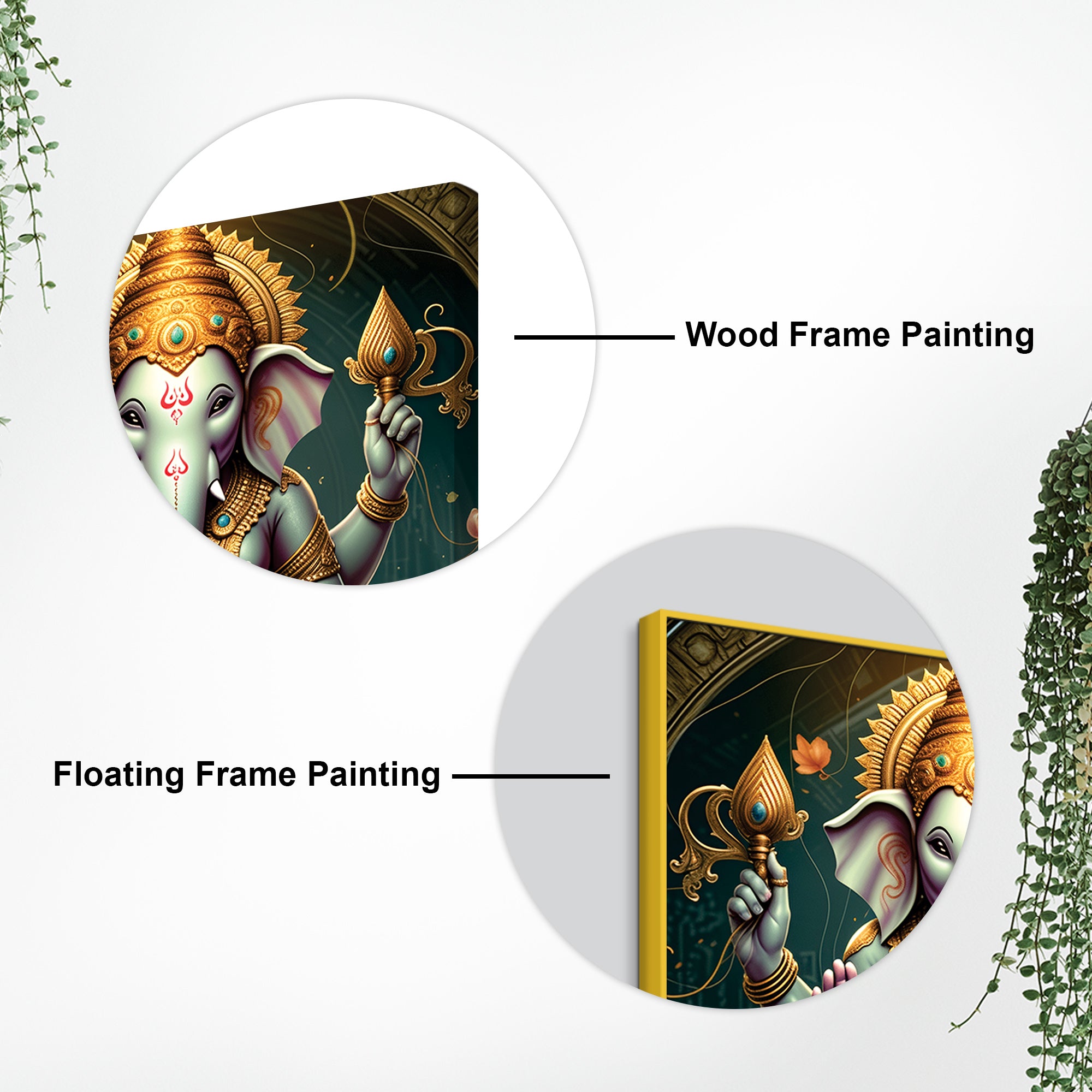 Classic Ganesha Wall Canvas Painting