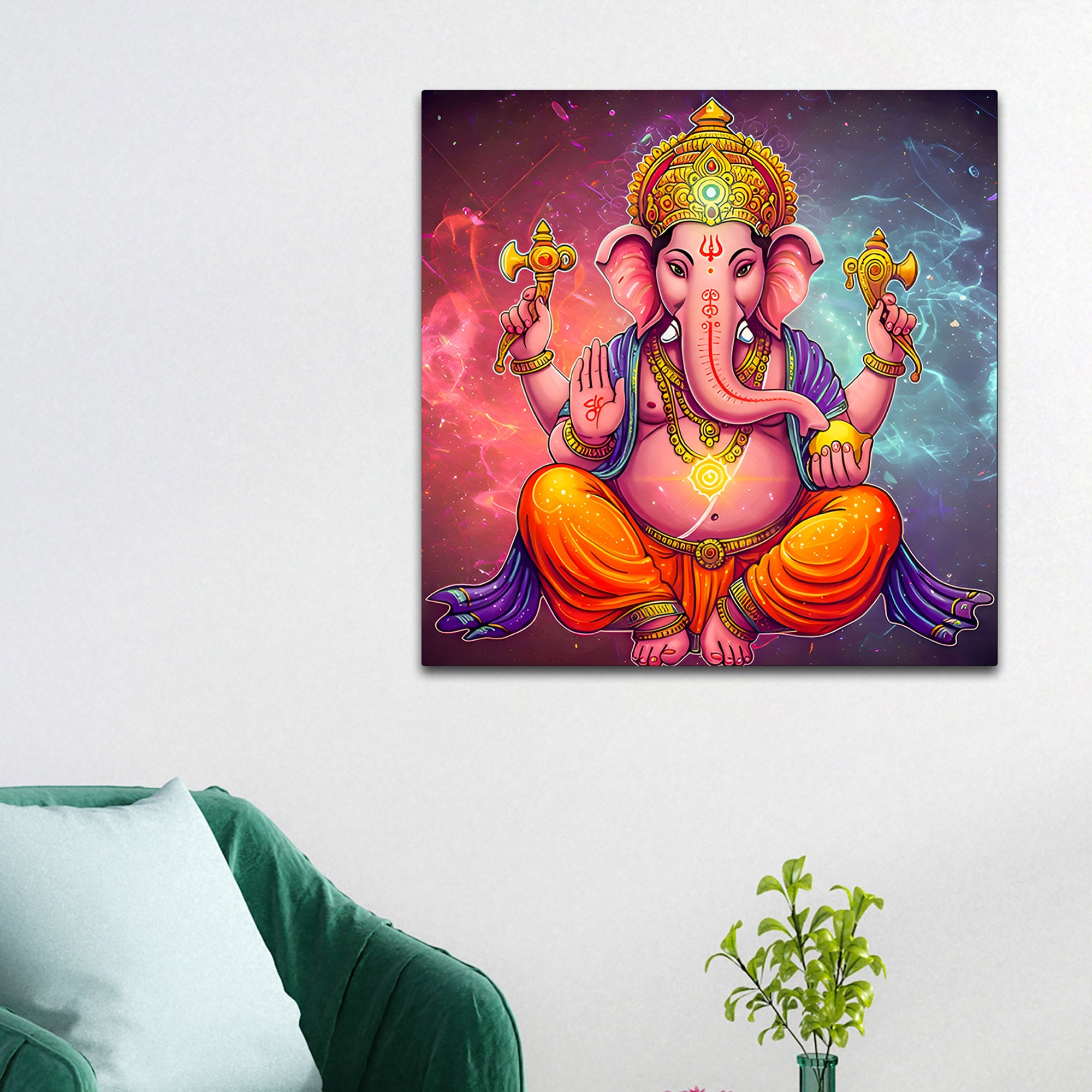 Classic Ganpati Bappa Painting for Living Room Decor