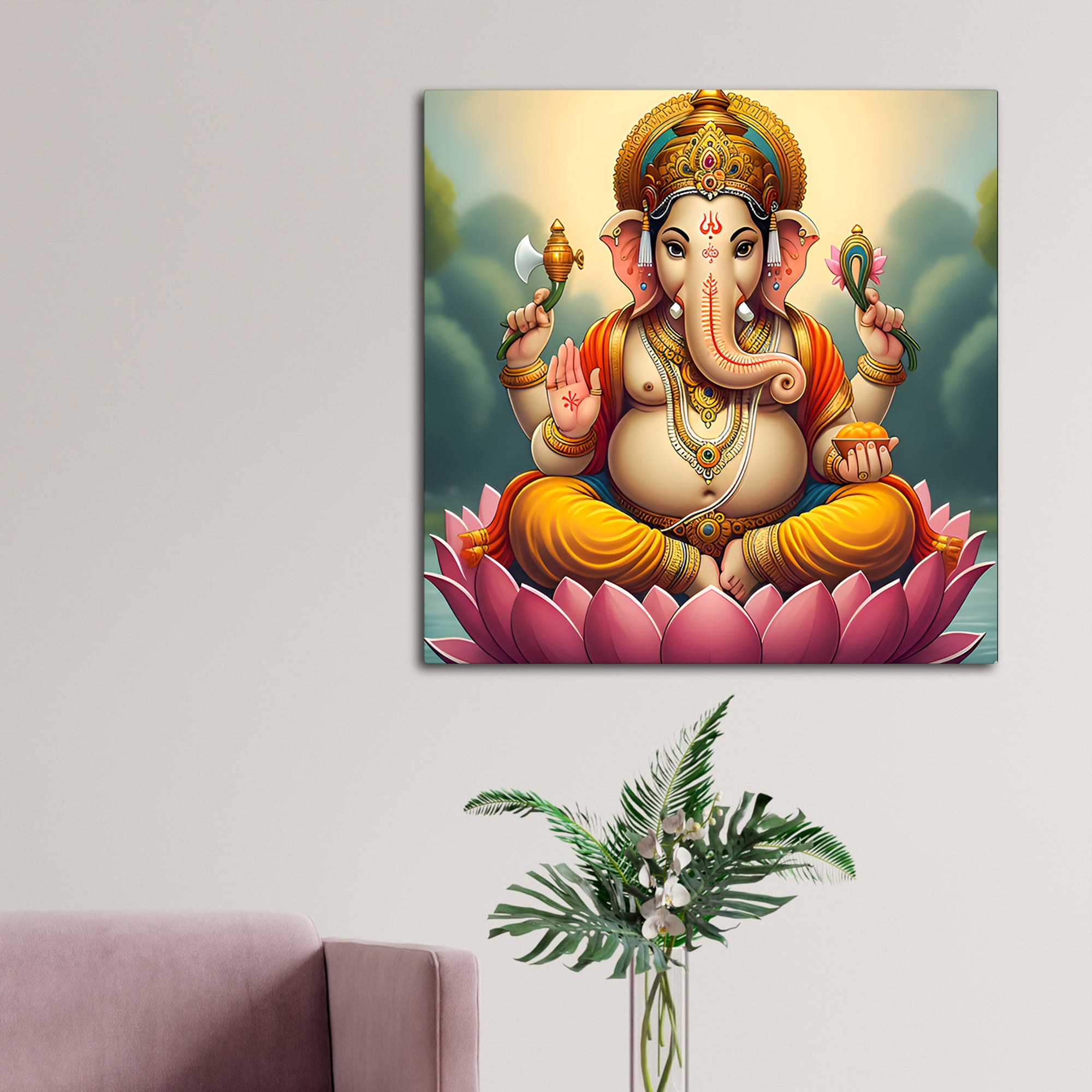 Classic Ganpati Bappa Wall Painting