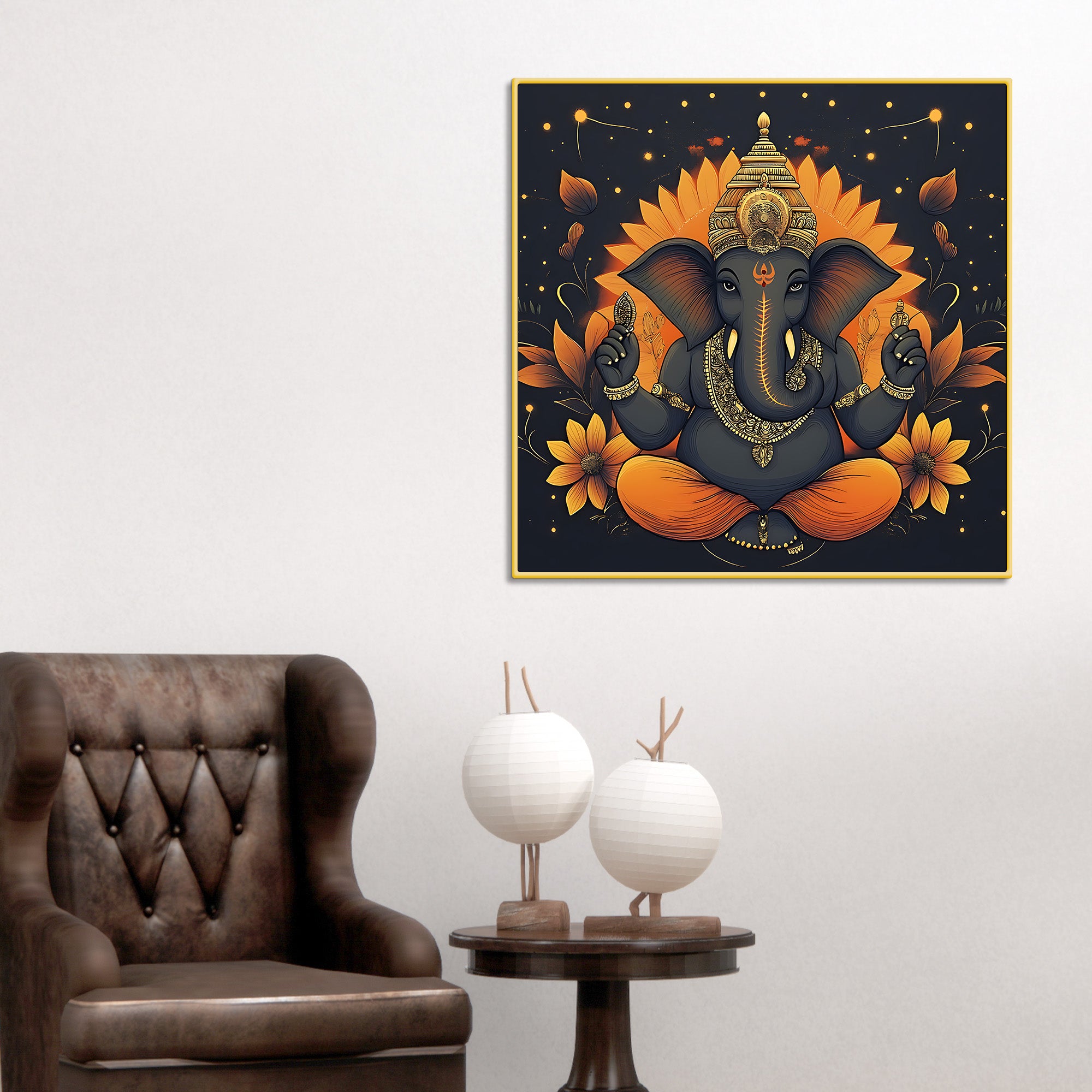 Classic Ganpati Painting Home & Office Décor