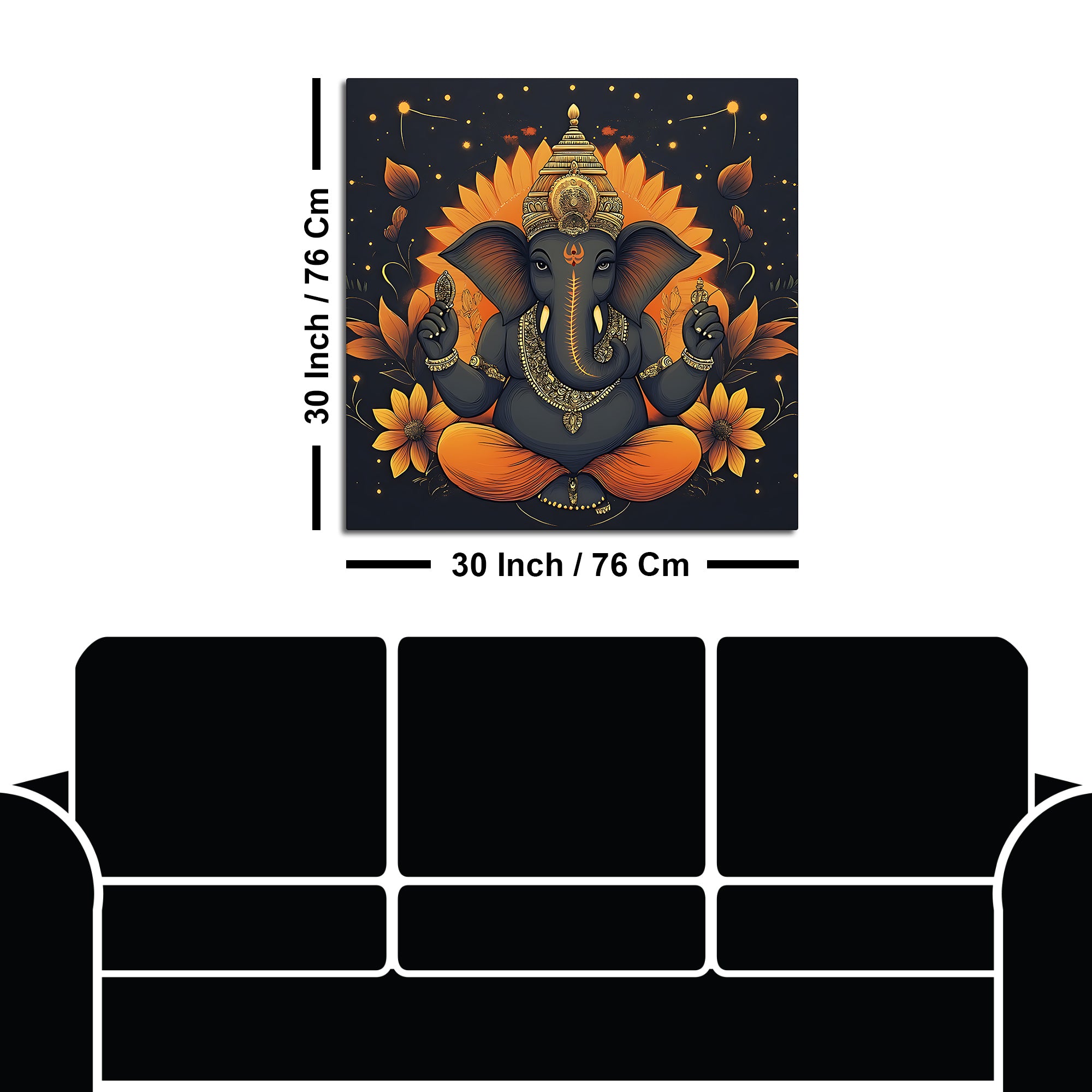 Classic Ganpati Painting Home & Office Décor