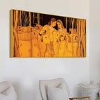 Classic Golden Tone Radha Krishna Pichwai Wall Painting