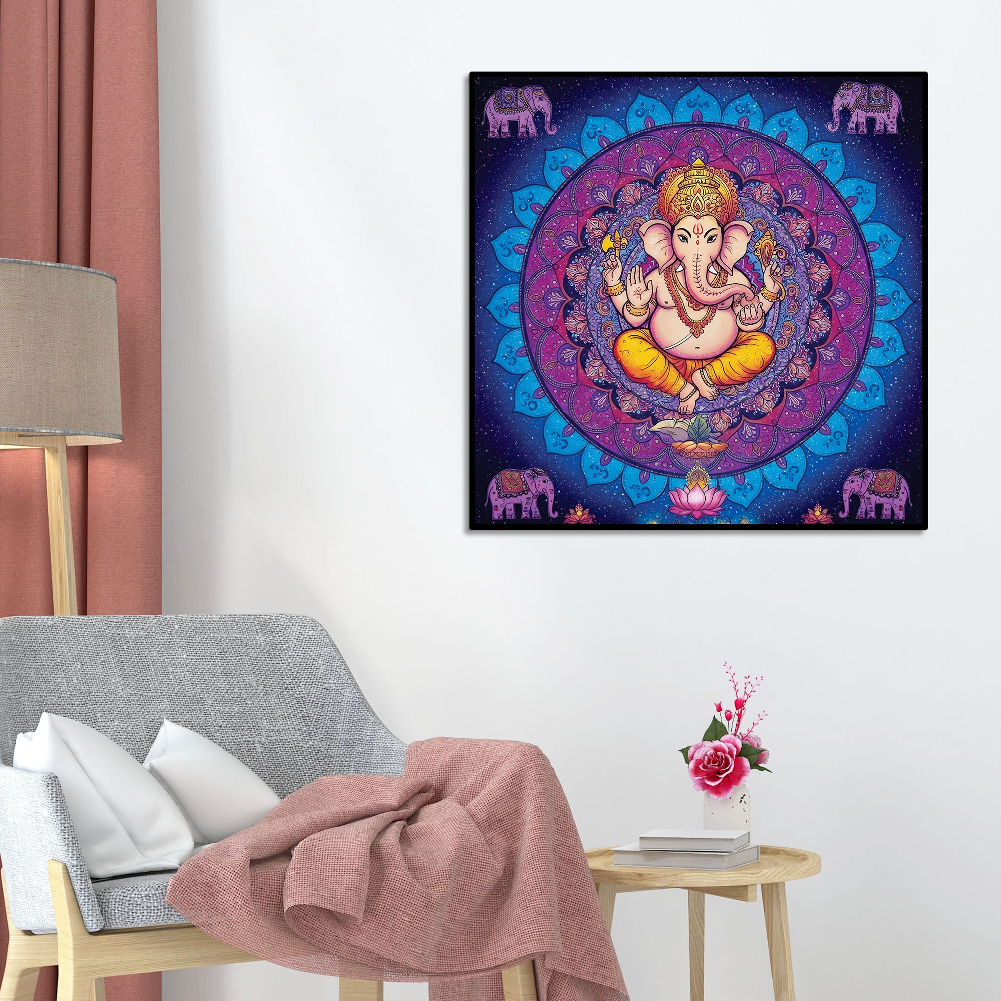 Classic Hindu Ganesh Ji Painting for Home Decoration