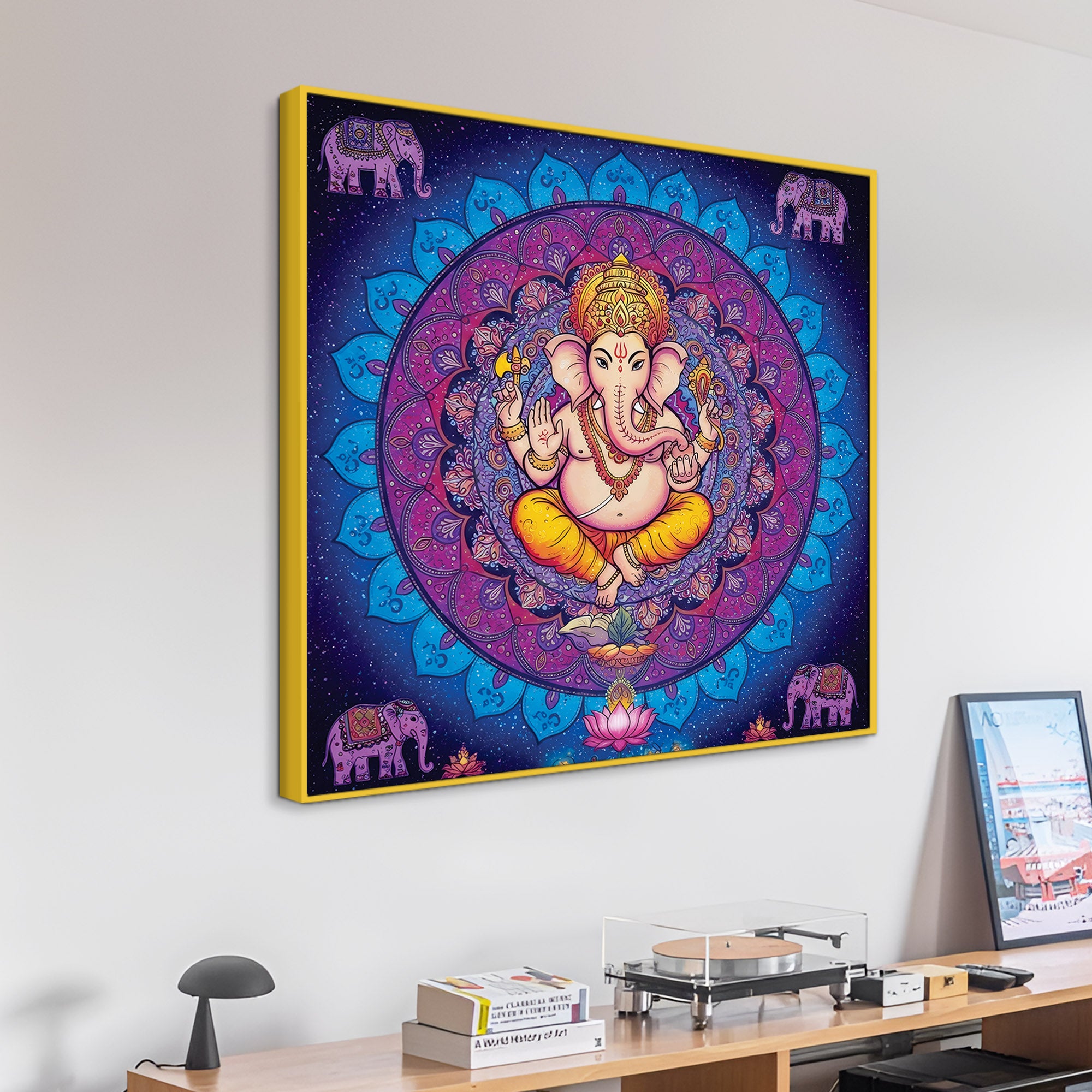 Classic Hindu Ganesh Ji Painting for Home Decoration