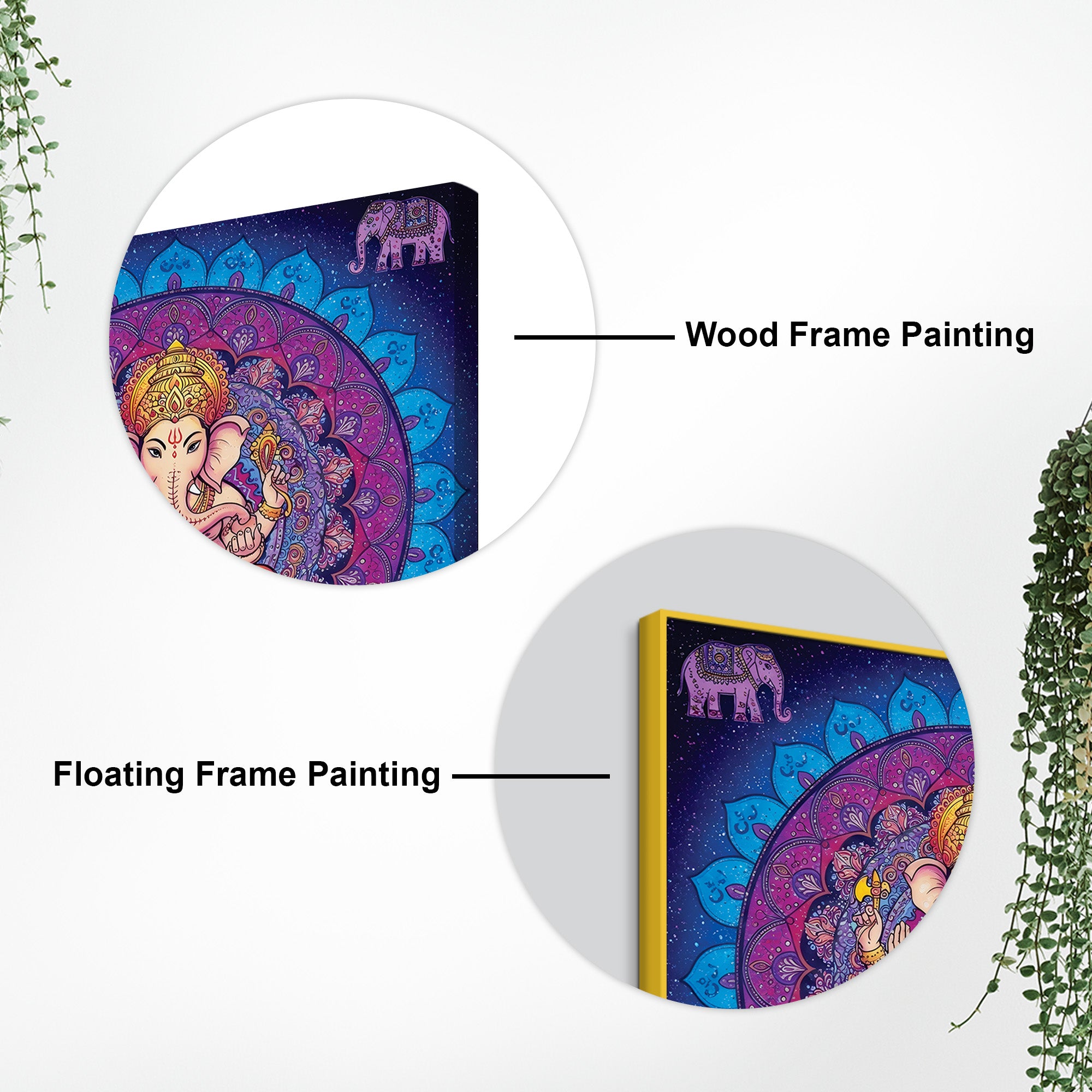 Classic Hindu Ganesh Ji Painting for Home Decoration