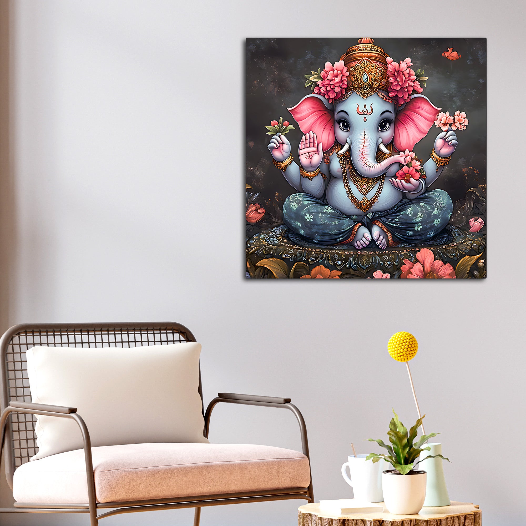 Classic Hindu God Ganpati Wall Painting