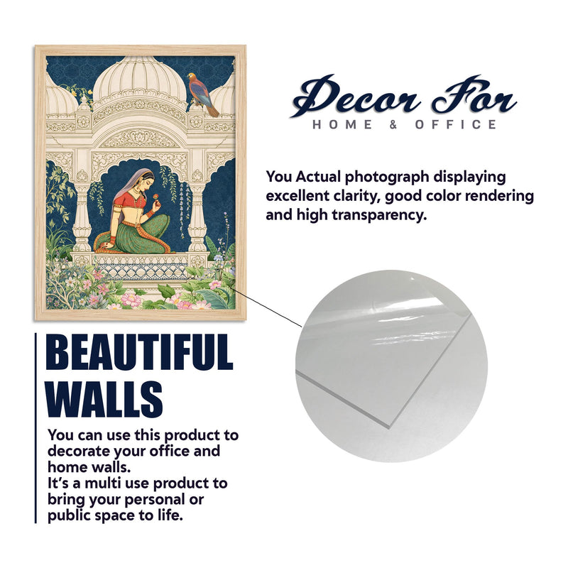 Classic Indian Palace Garden Decorative Wall Frame Set of Six