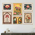 Classic Indian Wall Art Frame Set of 6