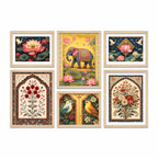 Classic Indian Wall Art Frame Set of 6