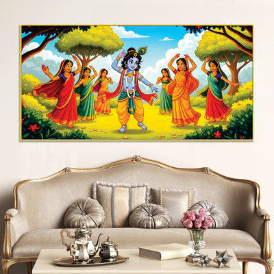 classic-krishna-gopi-raas-leela-painting-for-living-room-hall