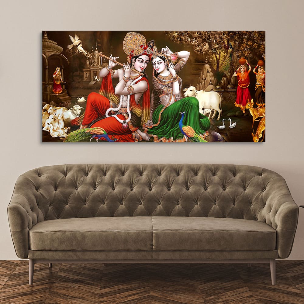 Classic Radha Krishna Wall Painting