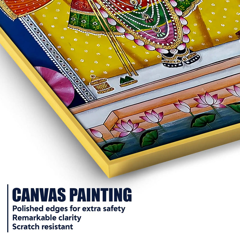 Classic Nathdwara Lord Shrinath Ji Pichwai Canvas Wall Painting