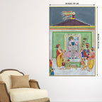 Classic Nathdwara Shrinath Ji Darbar Spiritual Canvas Wall Painting