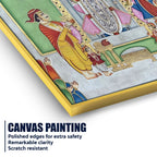 Classic Nathdwara Shrinath Ji Darbar Spiritual Canvas Wall Painting
