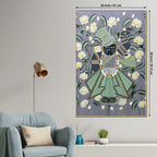 Classic Nathdwara Shrinath Ji Krishna Lotus Pichwai Canvas Wall Painting