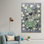 Classic Nathdwara Shrinath Ji Krishna Lotus Pichwai Canvas Wall Painting