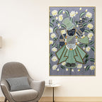 Classic Nathdwara Shrinath Ji Krishna Lotus Pichwai Canvas Wall Painting