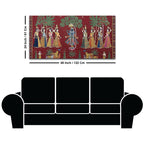 Classic Nathdwara Style Shri Krishna Raas Leela Pichwai Canvas Wall Painting