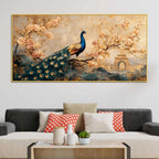 Classic Peacock Canvas Wall Art Painting