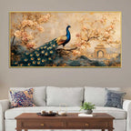Classic Peacock Canvas Wall Art Painting