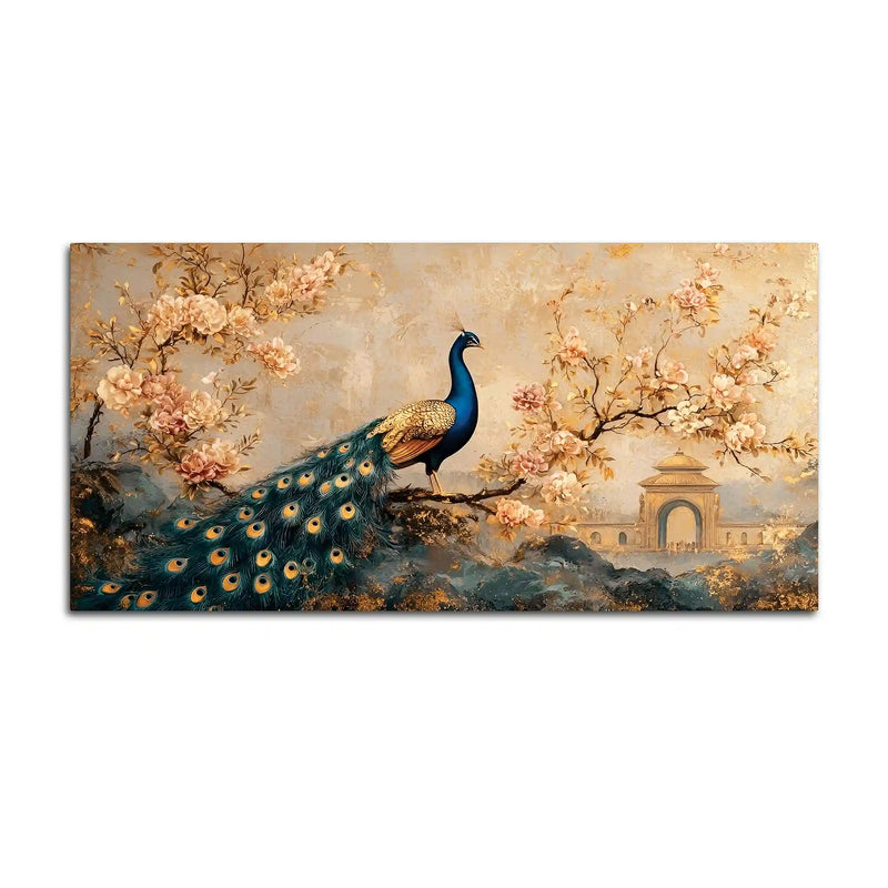 Classic Peacock Canvas Wall Art Painting