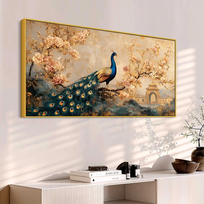 Classic Peacock Canvas Wall Art Painting