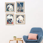 Classic Royal Mughal Wall Art Frame Set of 4