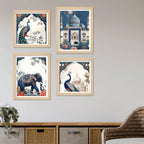 Classic Royal Mughal Wall Art Frame Set of 4