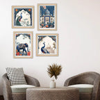 Classic Royal Mughal Wall Art Frame Set of 4