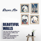 Classic Royal Mughal Wall Art Frame Set of 4