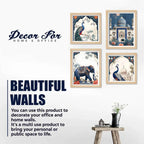 Classic Royal Mughal Wall Art Frame Set of 4