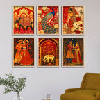 Classic Royal Theme Decorative Wall Frame Set of Six
