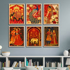 Classic Royal Theme Decorative Wall Frame Set of Six