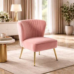 classic-style-curved-back-pink-velvet-accent-chair